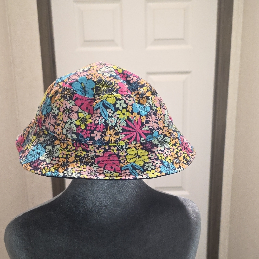 Roxy Multicolor Floral Kids Bucket Hat